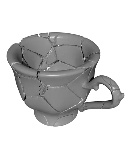 Smashed Teacup — modelo 3D