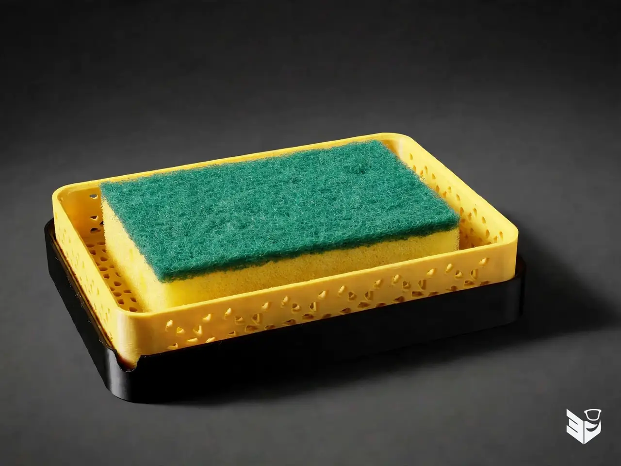 Modern Kitchen Sponge Holder — modelo 3D