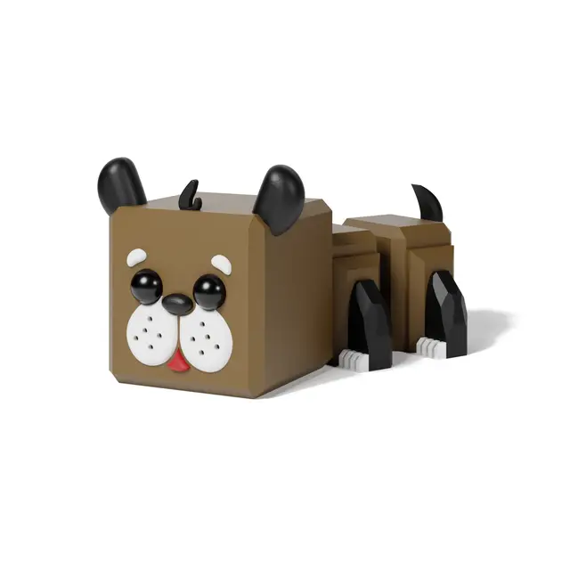 Cute, Flexi Dog — modelo 3D