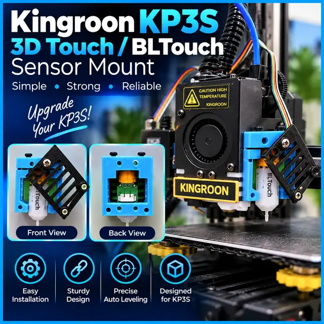 Kingroon KP3S 3D Touch / BLTouch Mount — modelo 3D