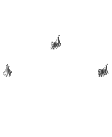 Halloween Ghost Cat Trio.3mf — modelo 3D