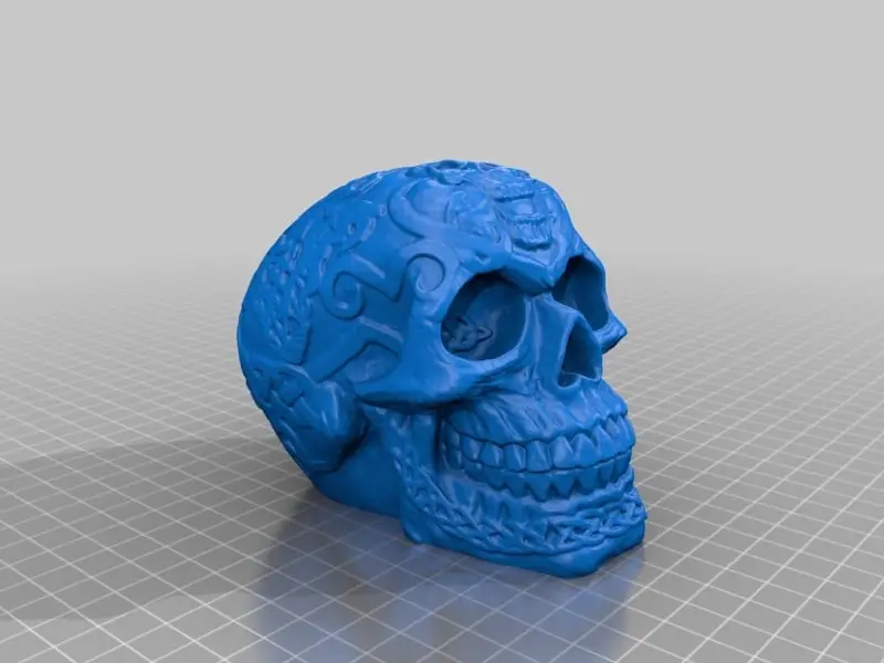 Celtic Skull (flat base) — modelo 3D