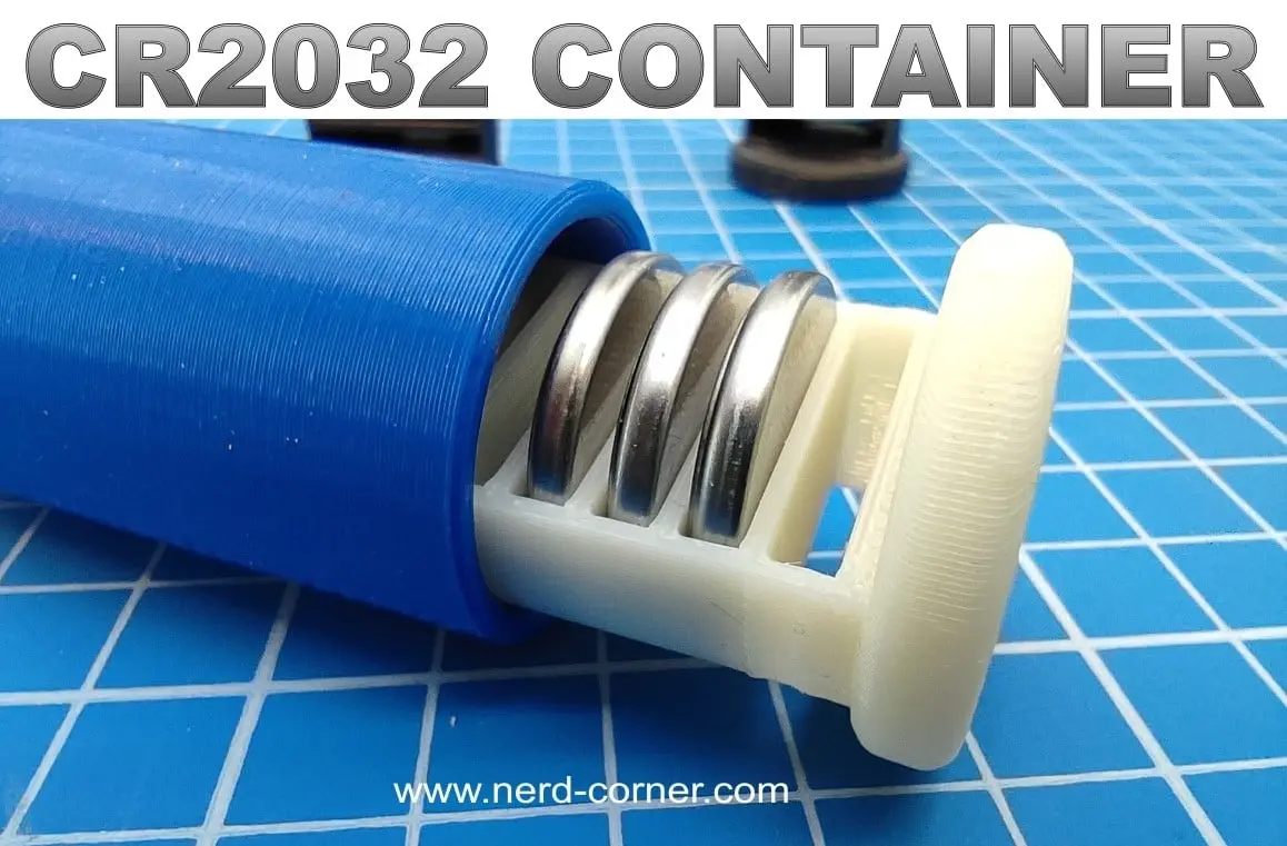 CR2032 Battery Container for 10pcs — modelo 3D