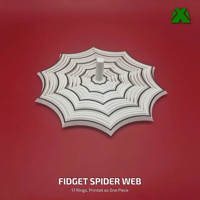 Fidget Spider Web — modelo 3D