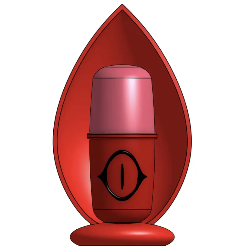 Hazbin Hotel Alastor Microphone Decoration — modelo 3D