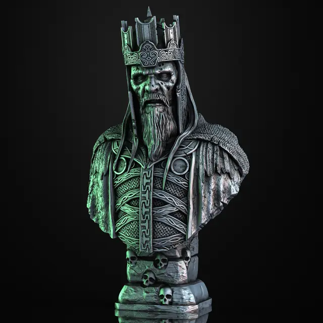 King of the Dead bust – LOTR — modelo 3D