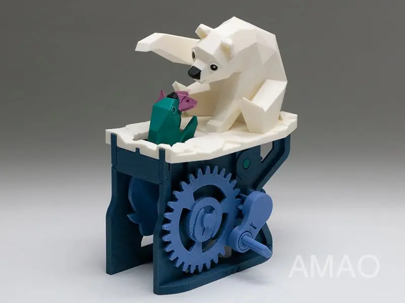 Polar Bear with Seal (automata) — modelo 3D