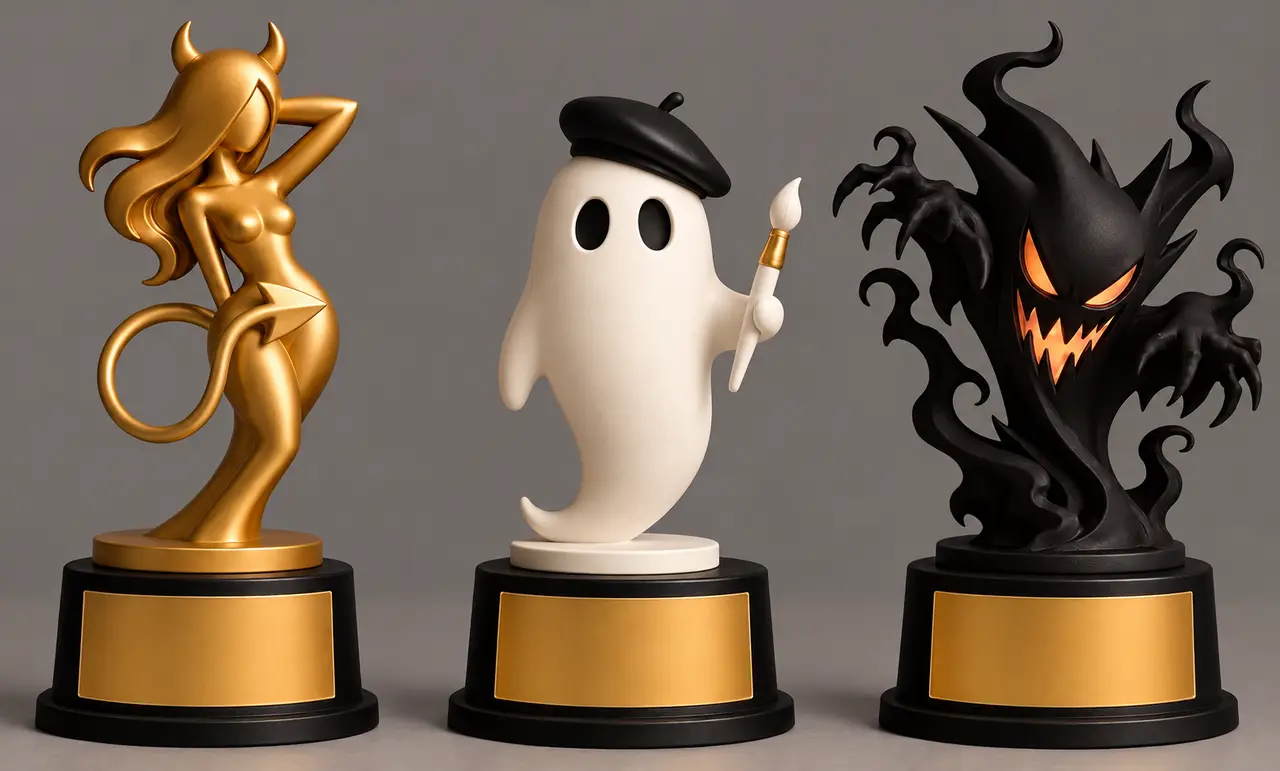 Halloween Costume Trophies — modelo 3D